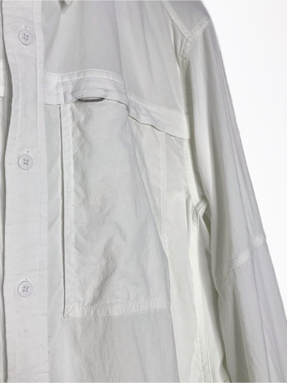 REI Sahara White Long Sleeve Hiking Shirt M - Picture 4 of 12